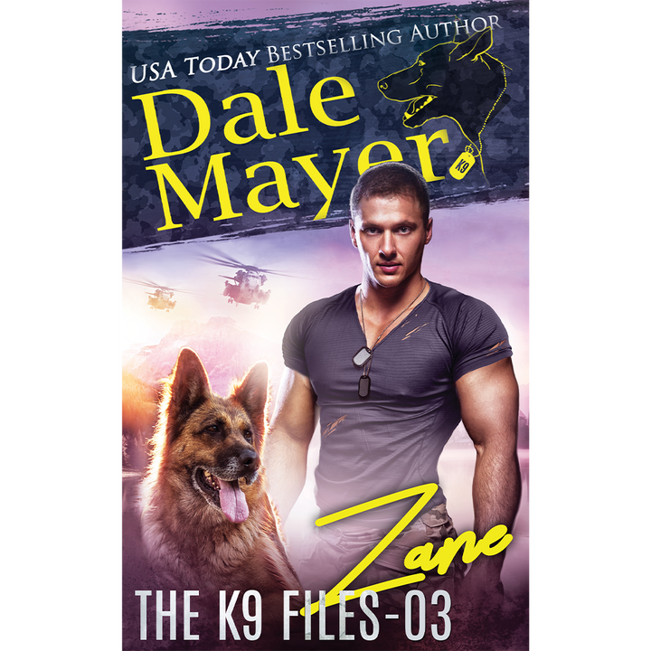 Book Cover of Zane, Book 3 of the K9 Files. A novel by the USA Today's Bestselling Author Dale Mayer