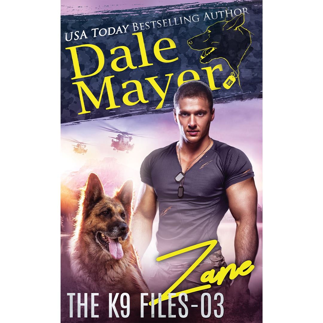 Book Cover of Zane, Book 3 of the K9 Files. A novel by the USA Today's Bestselling Author Dale Mayer